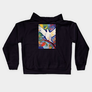 peace is the answer fauvism artsyle Kids Hoodie